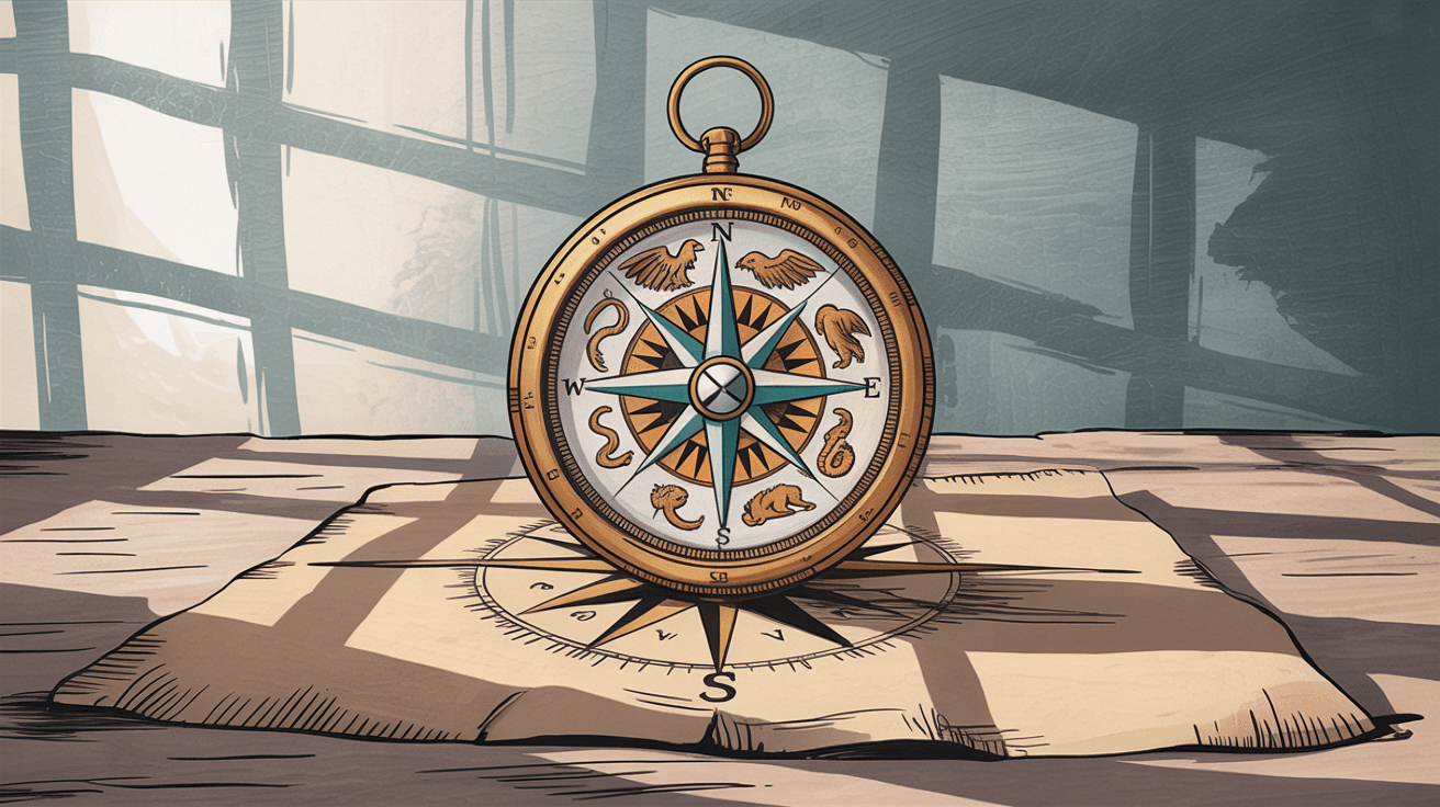 Visual metaphor for making an informed decision between two quality options